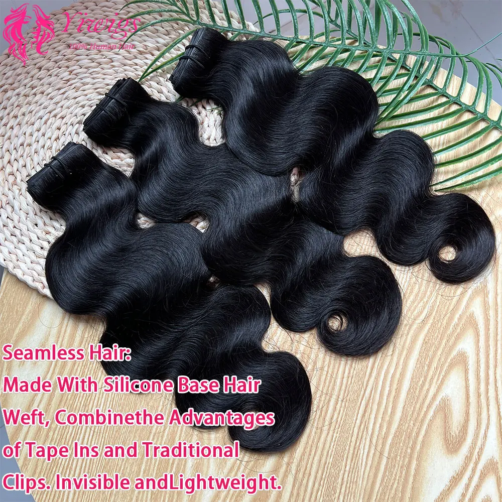 الجسم موجة كليب في 100% شعر مستعار بشري 100 جرام/مجموعة مقاطع في التمديد كامل مشبك للرأس على الشعر التمديد للنساء