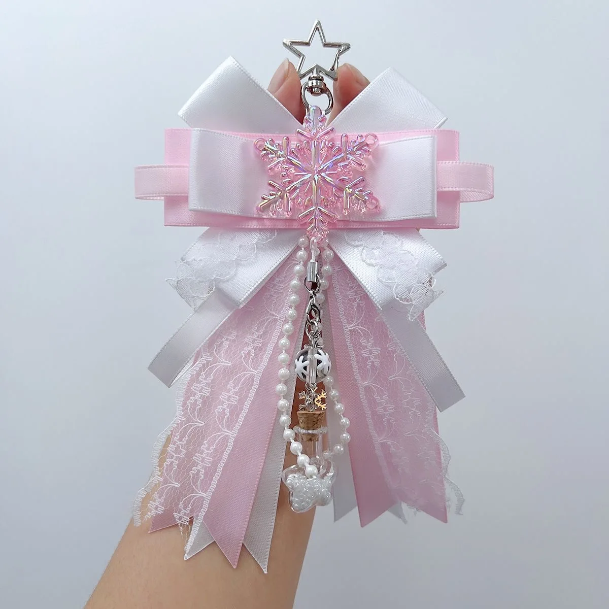ita bag accessories ita bag decoration bag charm y2k accessories key ring key chain bow pendant designer pearl snow bag pin