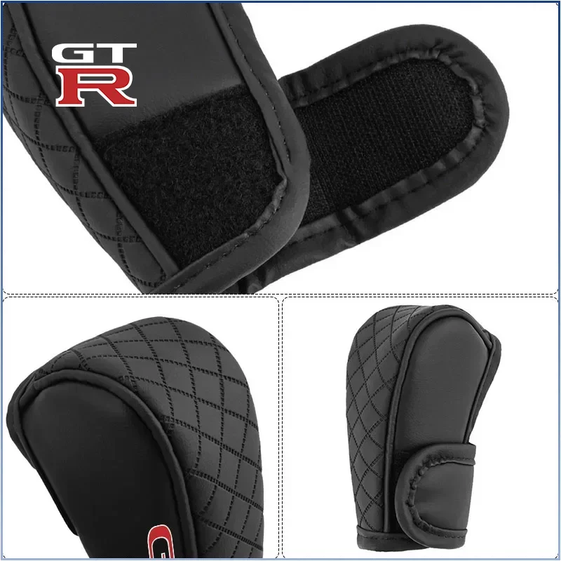 Car Gear Shift Handle Cover Shifter Protect Case for Nissan Nismo GTR X-trail Qashqai J10 Tiida Juke Note Patrol Almera Hub Caps view 3