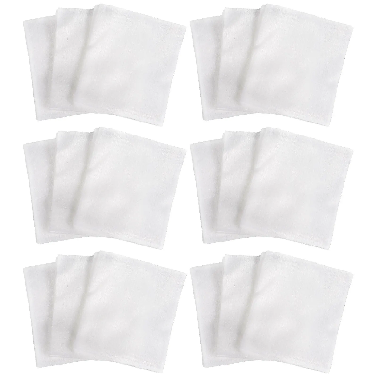 Tampons démaquillants en coton, 200 pièces, tampons de nettoyage du visage, doux pour la peau, absorbants pour l'élimination du vernis à ongles