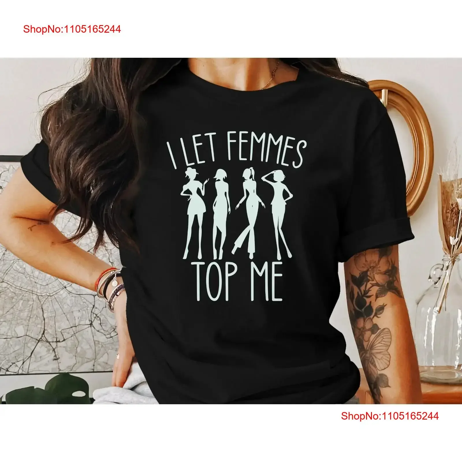 I Let Femmes Top Me T Shirt Bold Fun and Confident Statement vintage Washed Breathable Top For Everyday Wear Unisex homme Soft