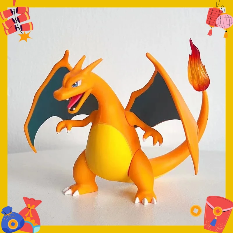 nuova-statuetta-pokemon-gk-2026-charizard-il-dinosauro-di-fuoco-figura-d'azione-anime-10cm-modellino-in-pvc-regalo-per-bambini-merchandise-anime