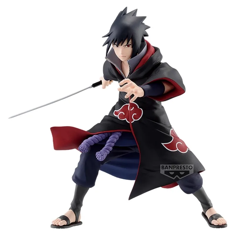 Bandai Original NARUTO VIBRATION STARS Anime Figure Uchiha Sasuke Killer Bee Action Figure Toys for Boys Girls Birthday Gifts