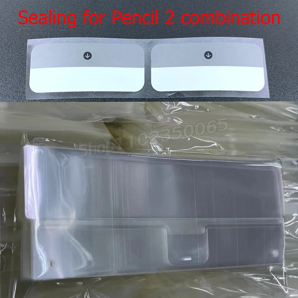 

100 шт. бумажная наклейка с уплотнительной этикеткой и бумажная уплотнительная пленка для ApqIe Pencil 2 Pro USB C внешняя коробка и упаковка для тела карандаша