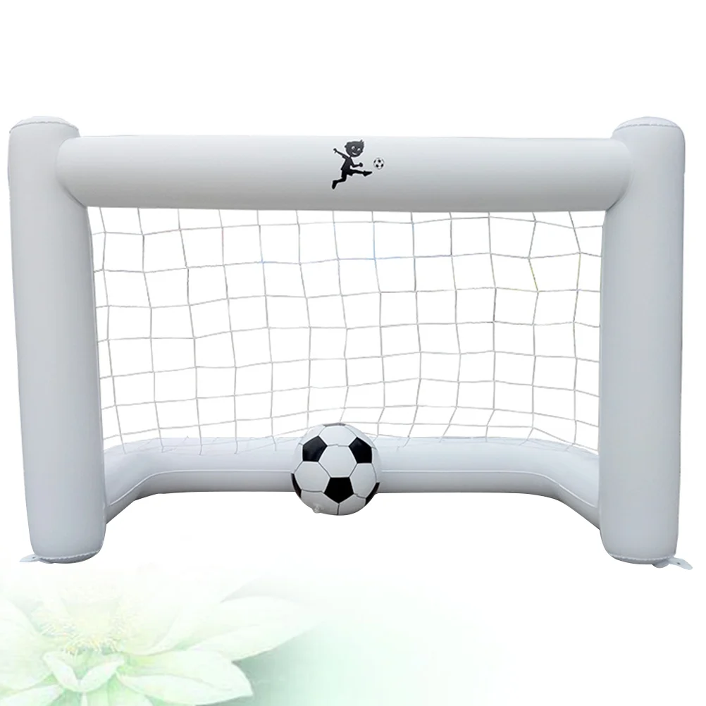 160 Cm Soccer Indoor Ball Football Toys Inflatable Gate with Net Kids White