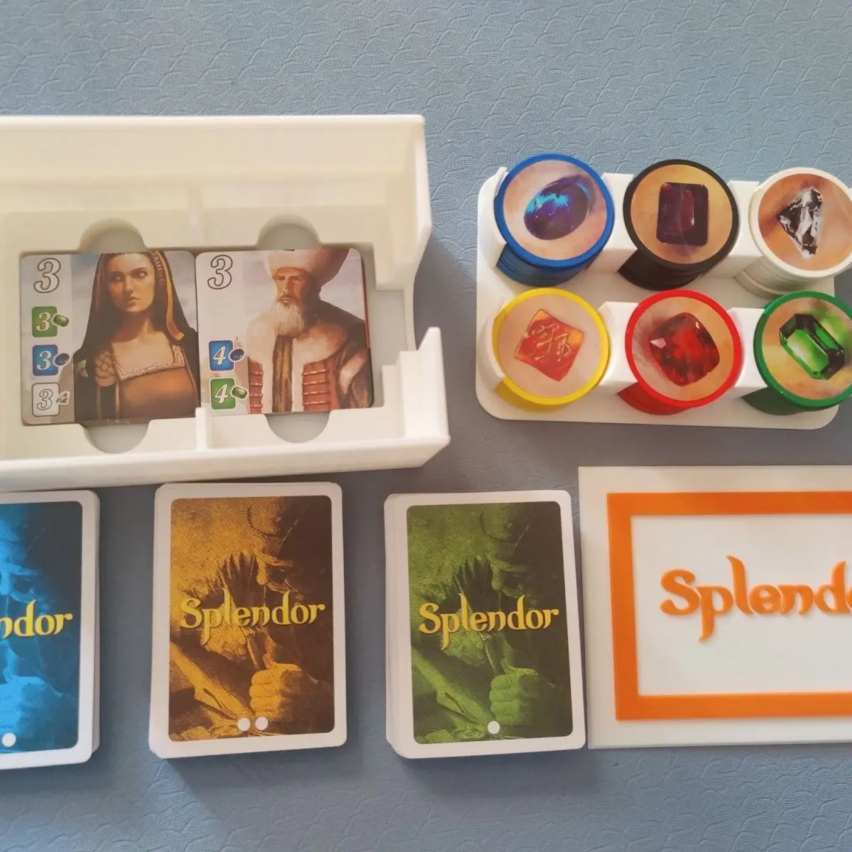Caja de almacenamiento para espléndor, cubierta deslizante, caja de tarjetas de juego, herramienta de juego de mesa, caja de póker