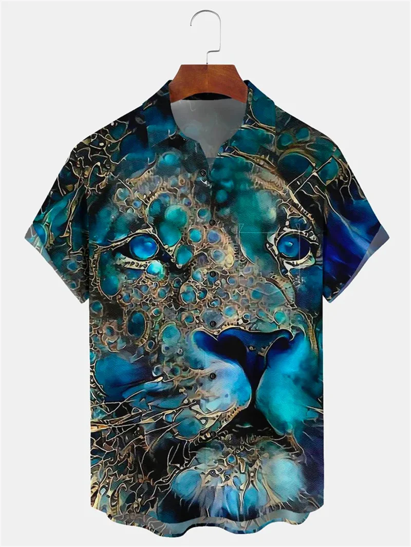 

2025 Men's Geometric Stripe 3D Printed Shirt Hawaii Vacation Shirt Casual Party Outdoor Vacation Summer