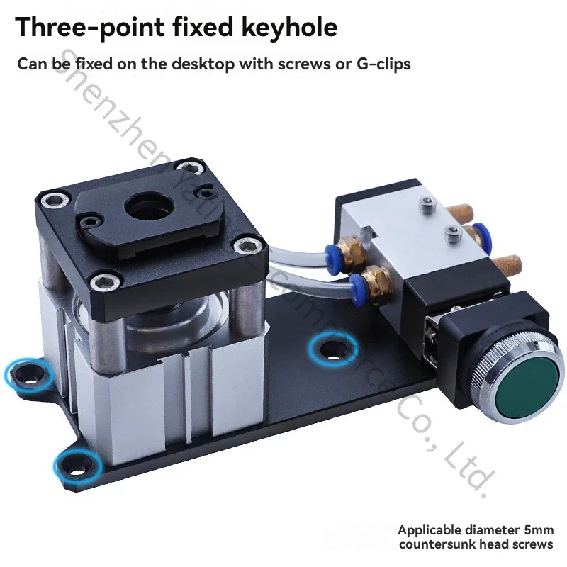 Three-in-one circular adhesive punching machine, 8mm and 12mm pneumatic edge sealing punching machine, edge sealing punching.