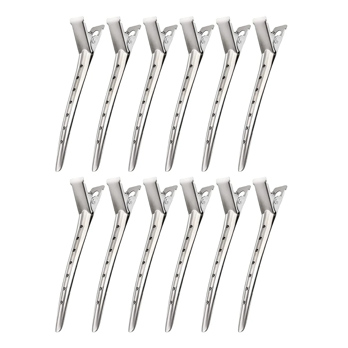 

12pc/lot Wholesale super quality metal hair clips for hair dressing salon families DIYCrocodile/Duckbill hair clips