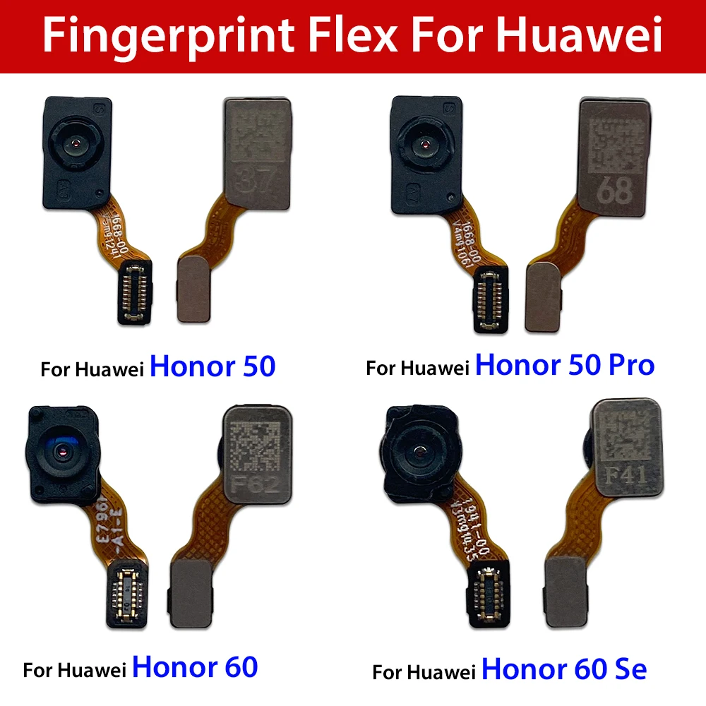 NEW Fingerprint Sensor ID Home Return Key Menu Button Flex Ribbon Cable For Huawei Honor 50 Pro 60 se 70 80 90 Pro 80 SE