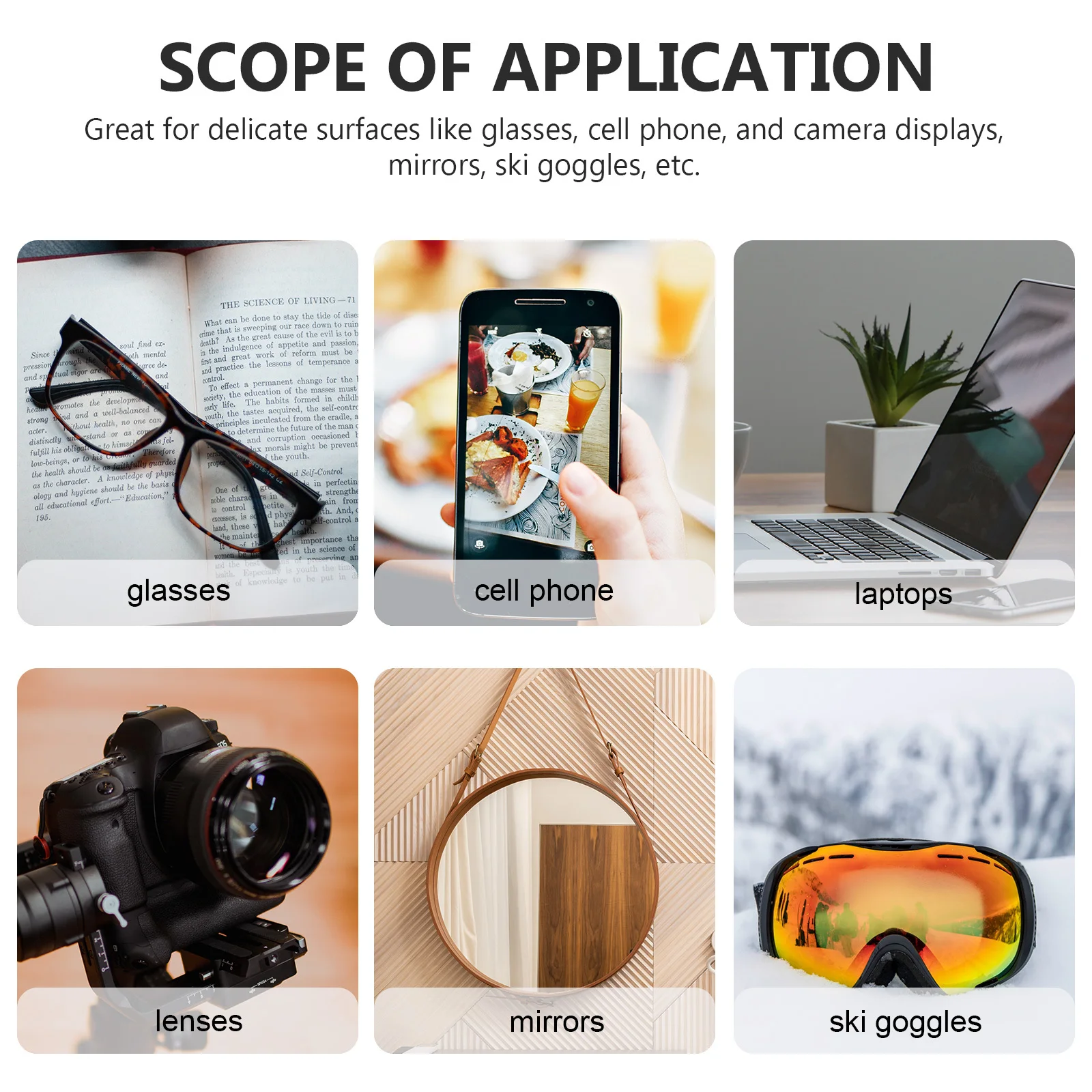 5 قطعة قماش تنظيف النظارات مناديل مرنة مضادة للضباب لشاشات العدسات الهواتف متعددة الوظائف عدسة القماش مناديل النظارات