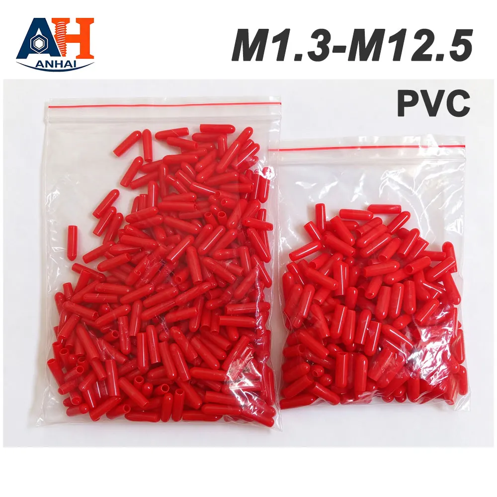 HR1.3~HR12.5 Silicone End Caps Seals Thread Sleeve Insulation Soft Cover Rubber Cap Stopper Black Sealing Lid Sheath Outer