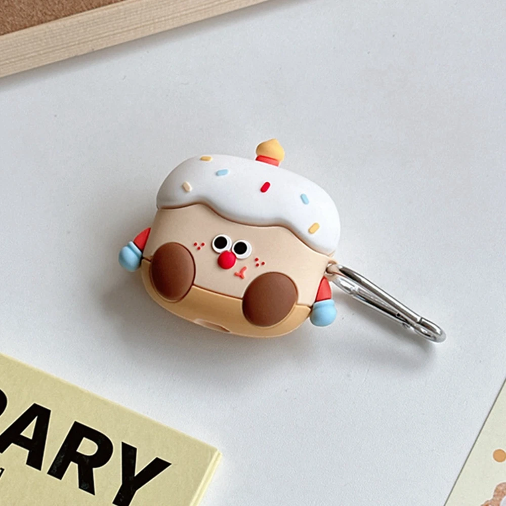 Cute Cartoon Headphone Cover for AirPods 4,Funny Creative Cake Elf Design for AirPods 4th Generation Charging Case(2024)