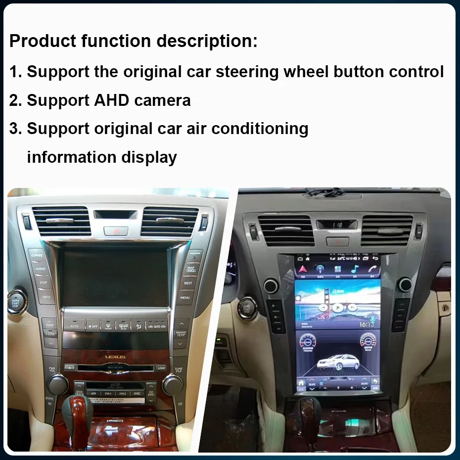 COHO For Lexus LS460 LS600 2006-2011 Android 10.0 Octa Core 6+128G 12.1 inch Receiver Radio Car radio with screen