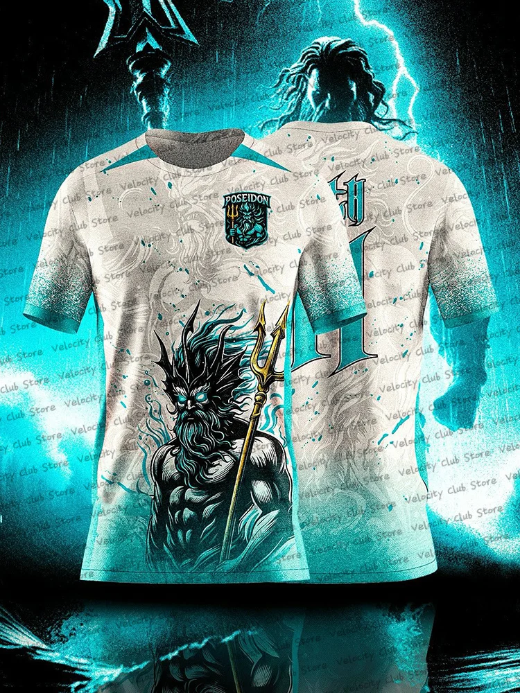 

New Men's Special Edition Football Jerseys Kits Poseidon Design Commemorative Edition Jersey Football Shirts Team Uniform