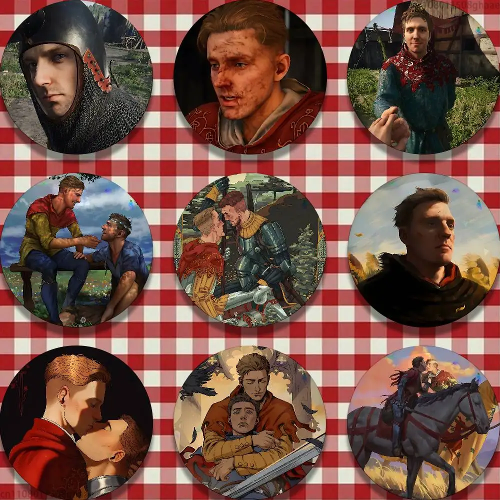 

K-Kingdom Come Deliverance 25mm 75mm 44mm 58mm 32m Coin Badges Personalized Handmade Round Brooches Pins Accessory