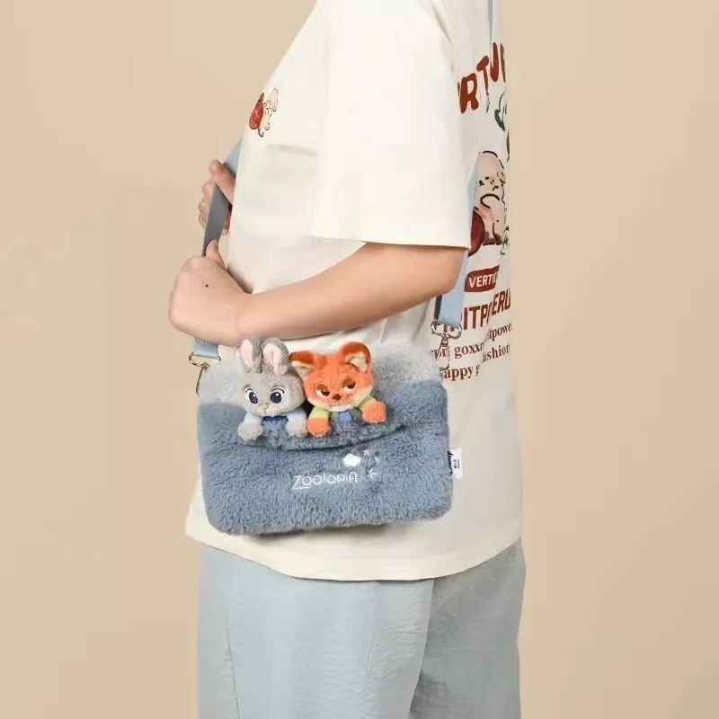 

Сумка-кроссбоди «Аниме Зоотопия 2» с персонажами Джуди и Ник, большая вместительная сумка-рюкзак, подарки, сумка через плечо, сумка на молнии