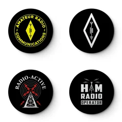 Amateur Radio Soft Button Pin Customizable Metal Decor Women Jewelry Gift Cute Funny Hat Lover Lapel Pin