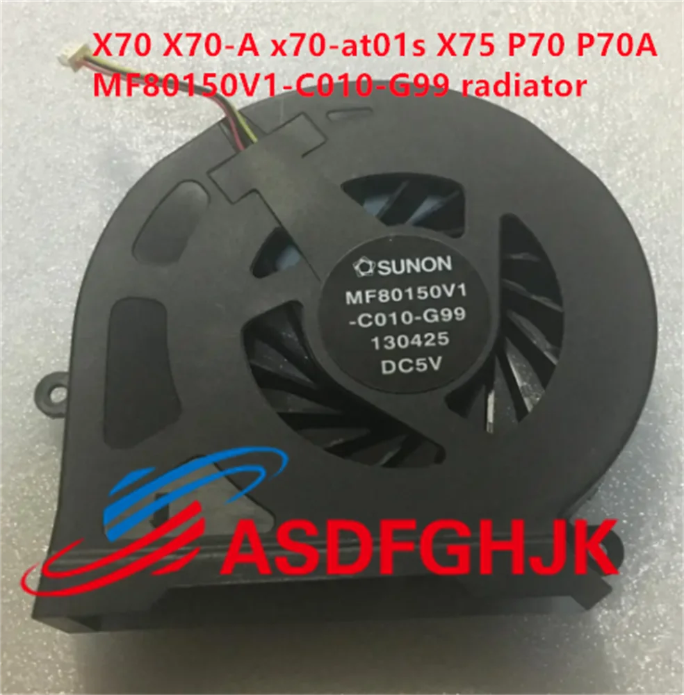 Suitable for Toshiba Qosmio X70 X70-A X70-AT01S X75 P70 P70A MF80150V1-C010-G99 SOL3BDCTM0I0035N0FS Radiator CPU Radiator fan