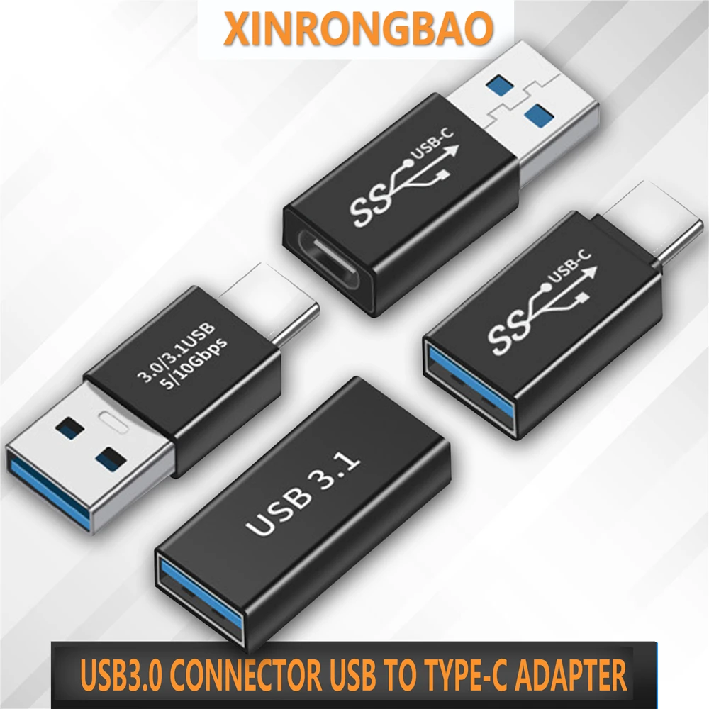 USB3.0 Connector USB To TYPE-C Adapter 5Gbps USB3.1Gen1 Male to Female Converter SSD HDD Cable Extender  transfer Extension Plug