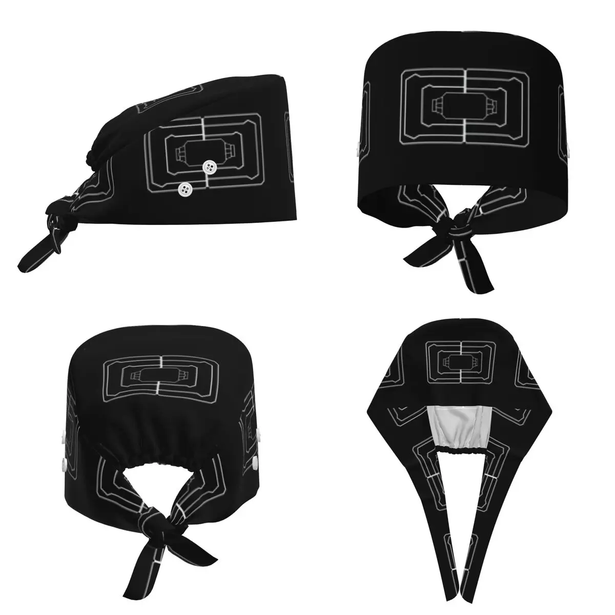Casquette chirurgicale unisexe réglable Rainbow 6 Siege Frost Trap Welcome Scrub Hat pour infirmières et dentistes