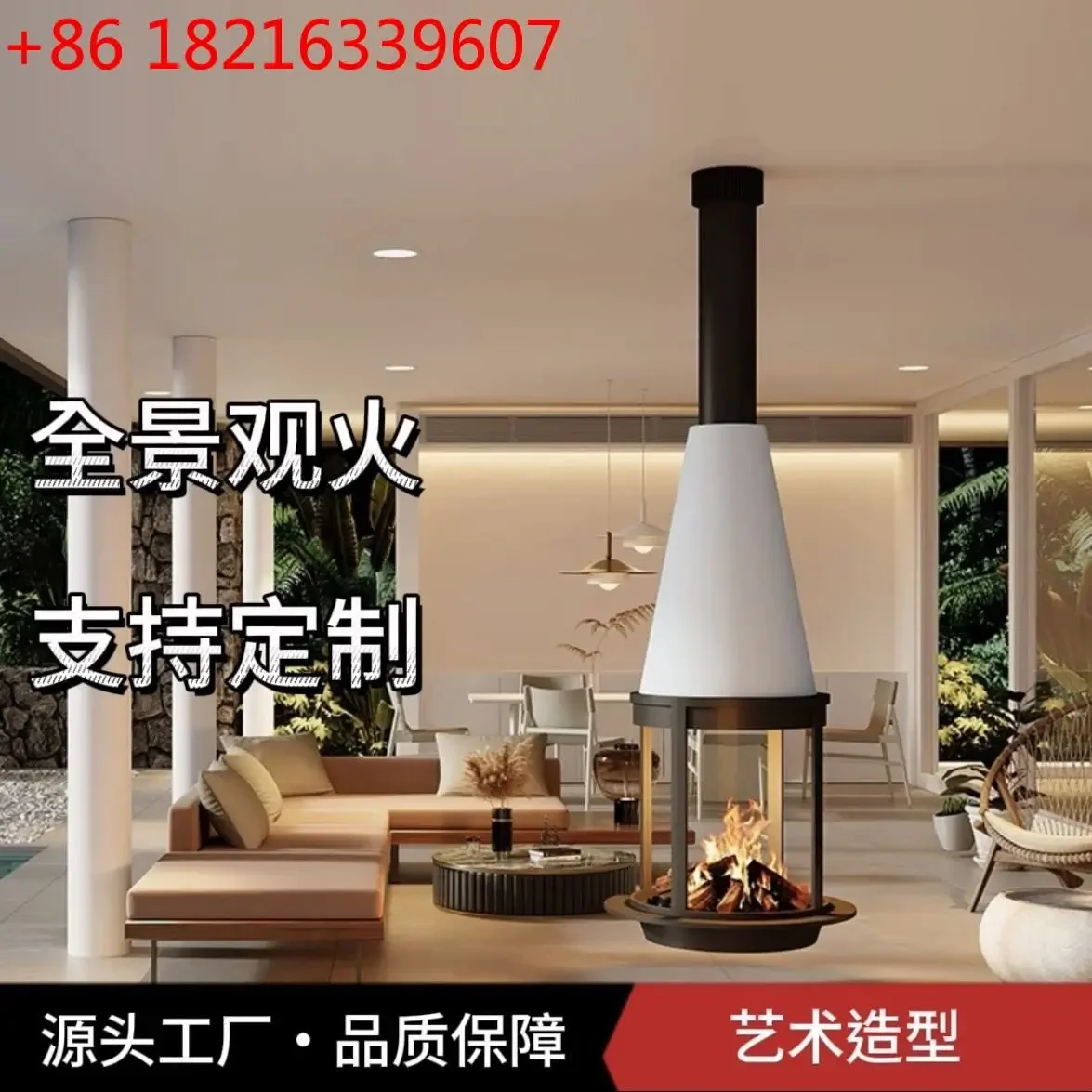 YAO TAO B&B hanging fireplace, electronic simulation, atomization fireplace, living room, villa club