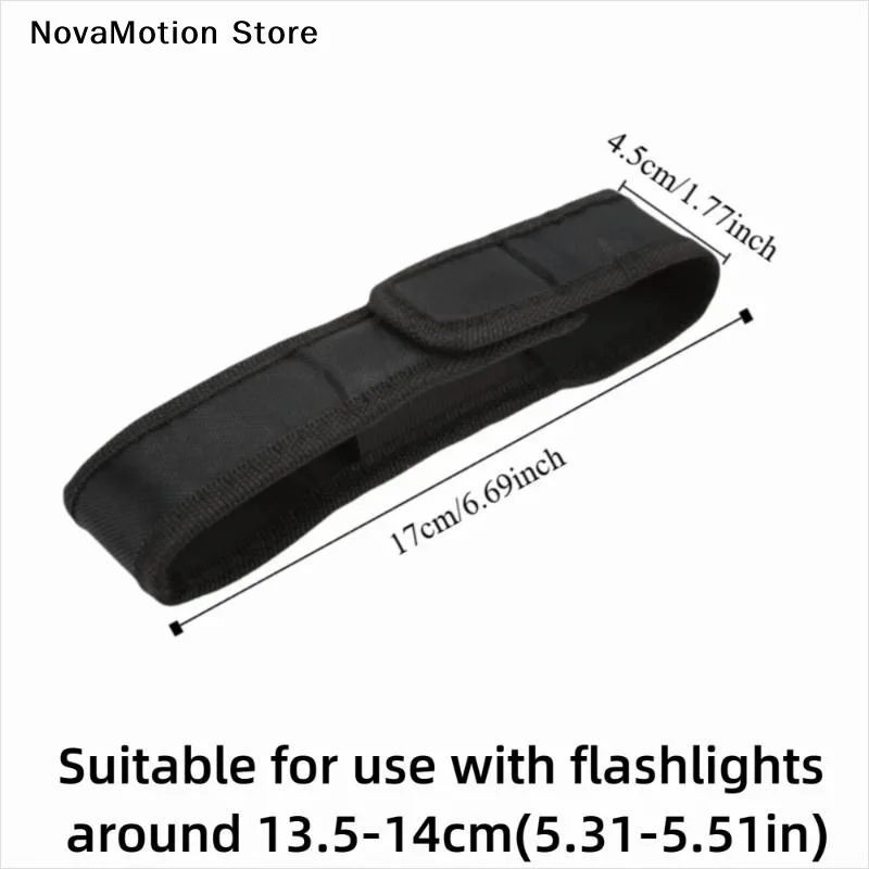 [NM]17cm Nylon Flashlight Protective Case Suitable For LED Flashlights Universal Portable Outdoor Hiking Gear[NM]