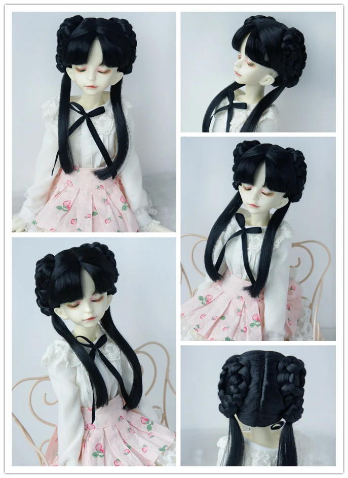 JD654 1/4 Film Character Doll Wig For Head Circumference 18-20CM MSD BJD Hair For Size 7-8inch Synthetic Mohhair Hair Style