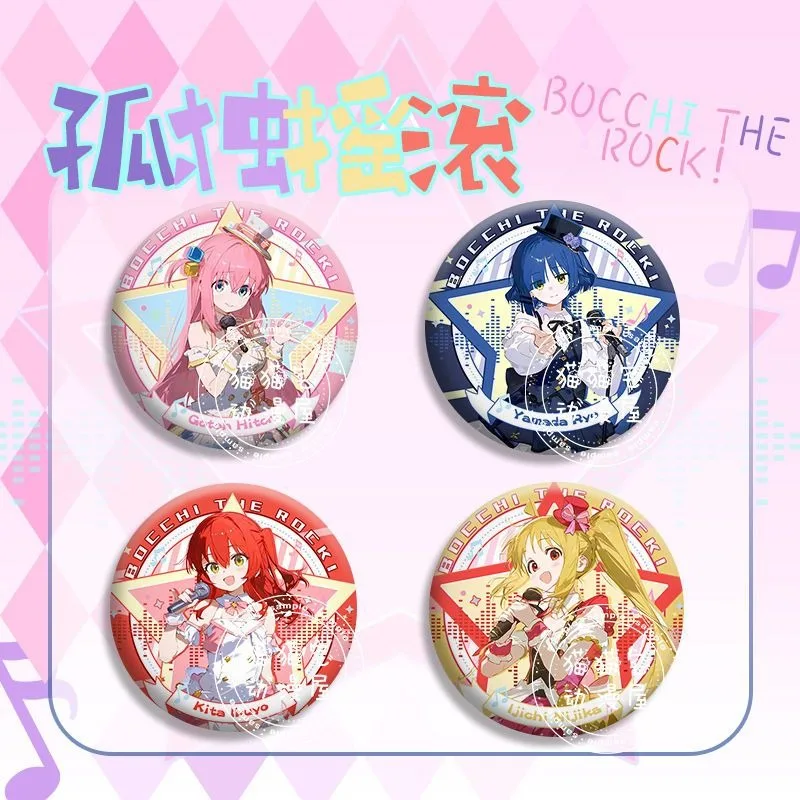 Bocchi The Rock GotohHitori Yamada Ryo Ijichi Nijika Kita Ikuyo Badge Anime Peripheral Cartoon Cute Brooch Itabag Goods Gift