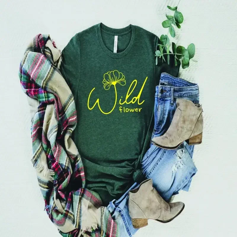 Wildflower T Shirt Wild Flowers Floral Flower For Women Ladies Best Friend