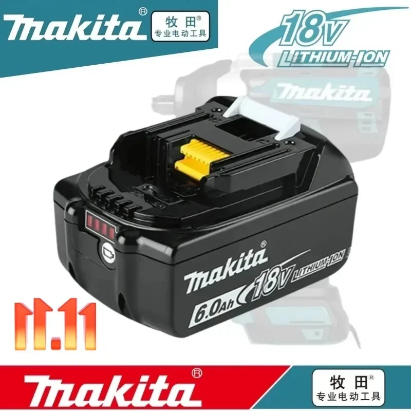 Genuine 6AH makita BL1860 18V Battery Power Tools Li-ion Replacement LXTBL1840 BL1850  for 18 V Screwdriver with BMS TPCELL 18V