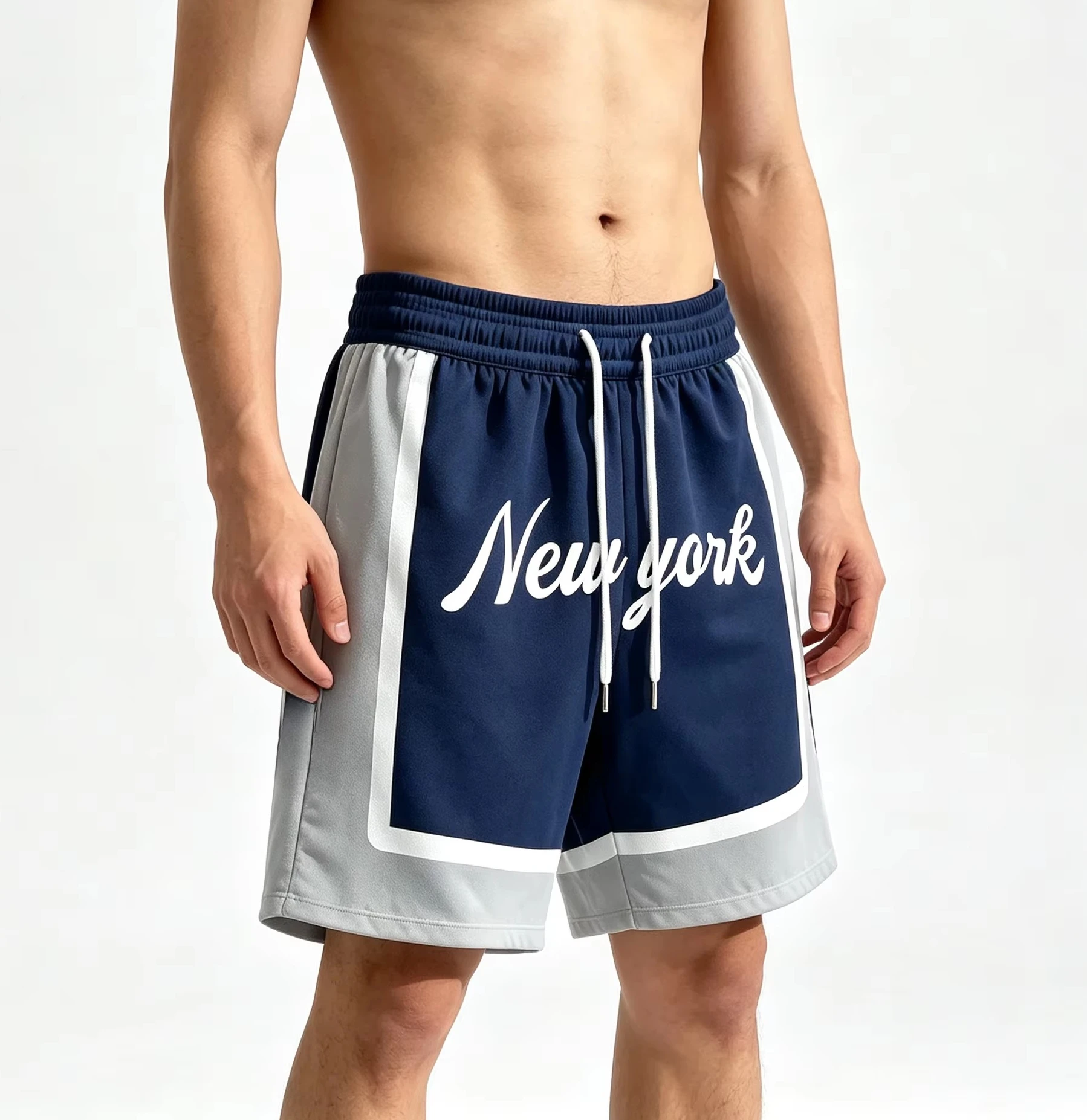 New York Graphic Print Basketball Shorts Casual Sports Shorts for Gym Streetwear Summer Daily Life Outings Travel Soccer Shorts