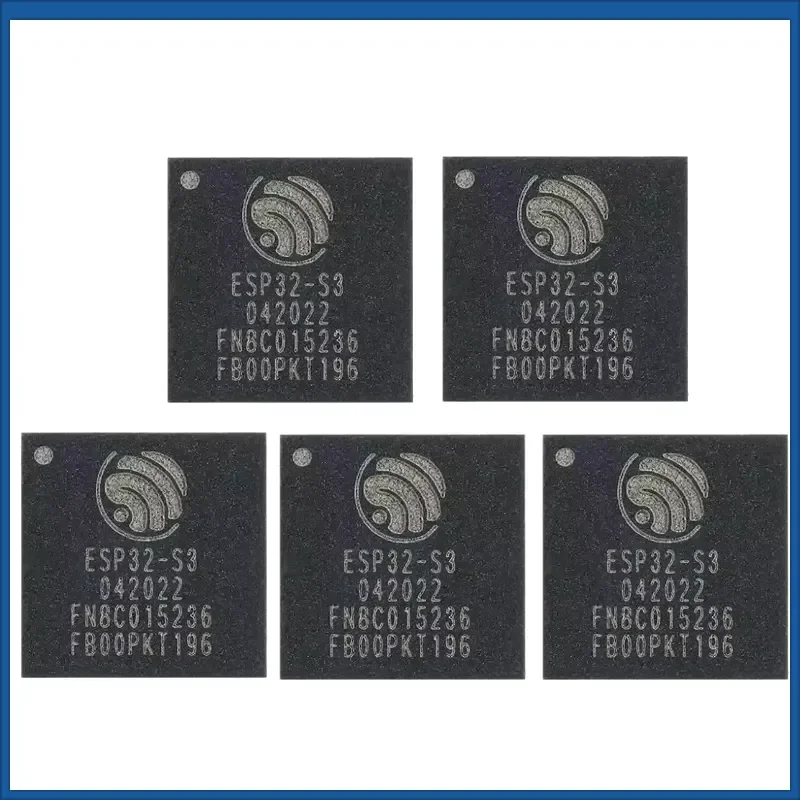 New High-Performance 5-10PCS ESP32-S3FN8 QFN-56 Wi-Fi + Bluetooth 5.0, 8MB, 32-bit Dual-Core MCU Chip