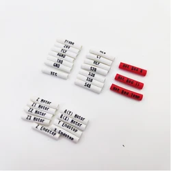25pcs/set Voron 2.4 0.75 Square Wire Number Tube / Cable Identification Tube, suitable for adapter plate 3D printer parts