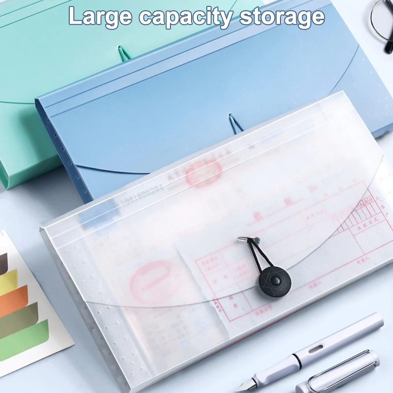 ✰ ✪ Carpeta de Archivos Expandible de 13 Bolsillos, Organizador de Documentos Tipo Acordeón, Porta Recibos, Facturas, Tarjetas, Boletos, Estuche Expandible Tipo Cartera de PP