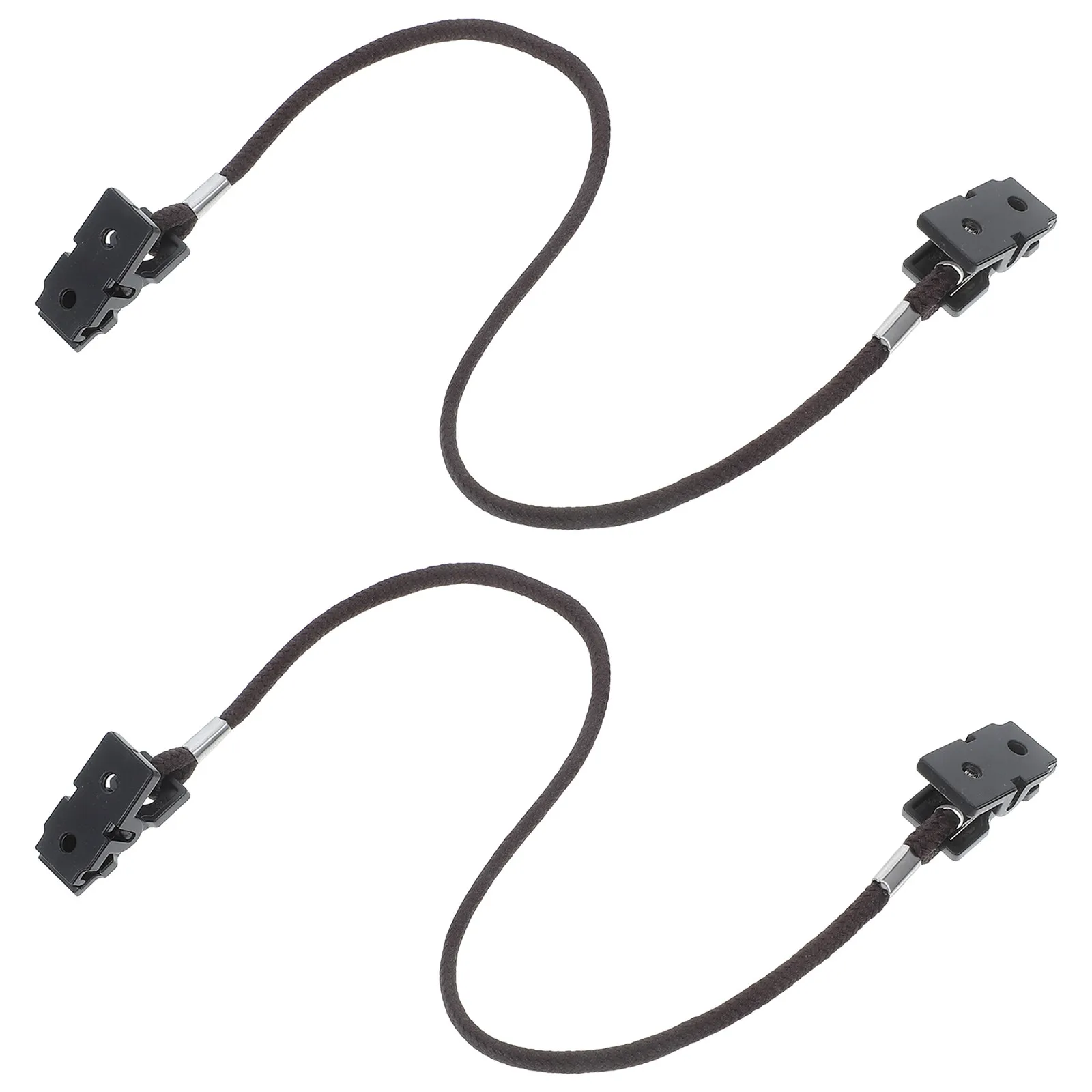 

2Pcs Glasses Strap Windproof Hat Clip Eyeglass Holder Secure Fit Anti-Lost Lanyard for Travel Fishing Eyewear Accessory Brown