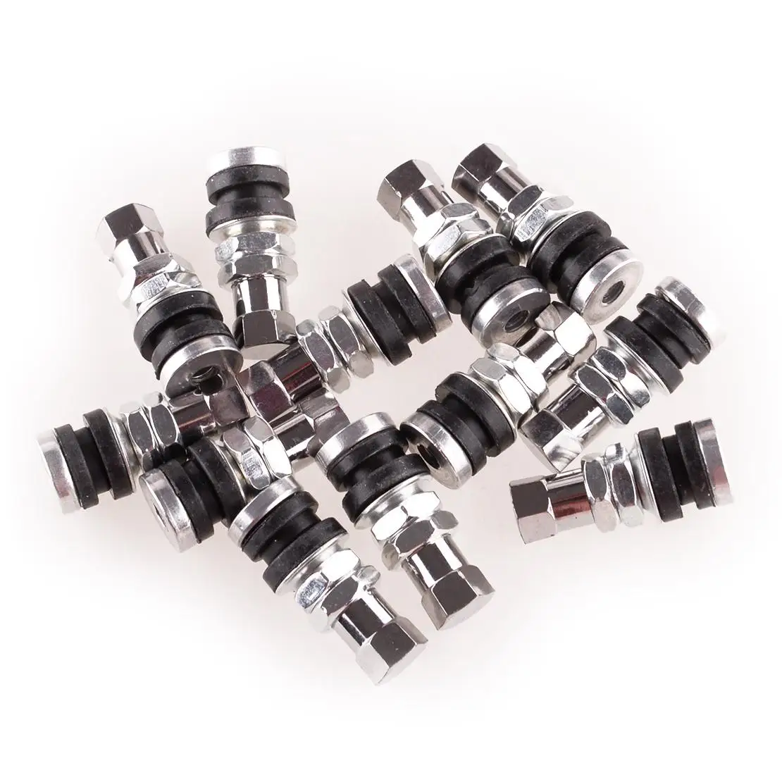 12pcs/Set Car Motocycle UTV Truck ATV Rod Wheel Tire Valve Short Stem Bolt Fit for Honda Kawasaki Suzuki Polaris Yamaha Can-Am