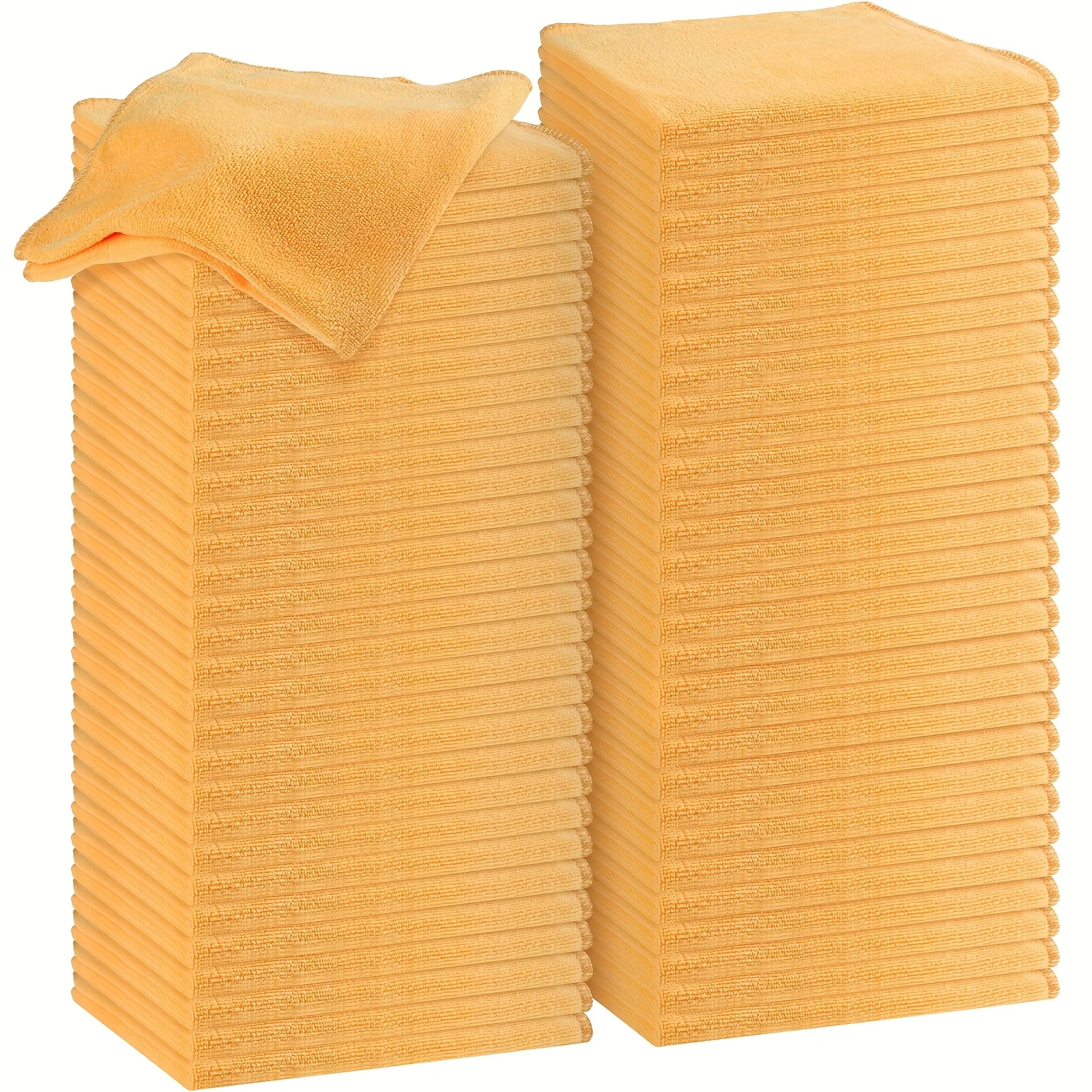 

Microfiber Cleaning Cloths For Cars 16 X 16 Inch Ultra Absorbent Car Towels Drying Reusable Cleaning Supplies House Kitchen Window Microfiber Towel(Yellow, 60pcs)