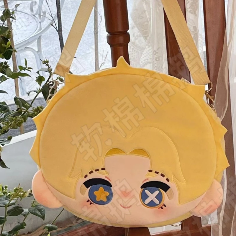 Tas Selempang Lucu Mike Morton dari Anime Game Identity V Acrobat Kawaii Face Cosplay Lolita Girl Itbag, Koleksi Hadiah untuk Penggemar