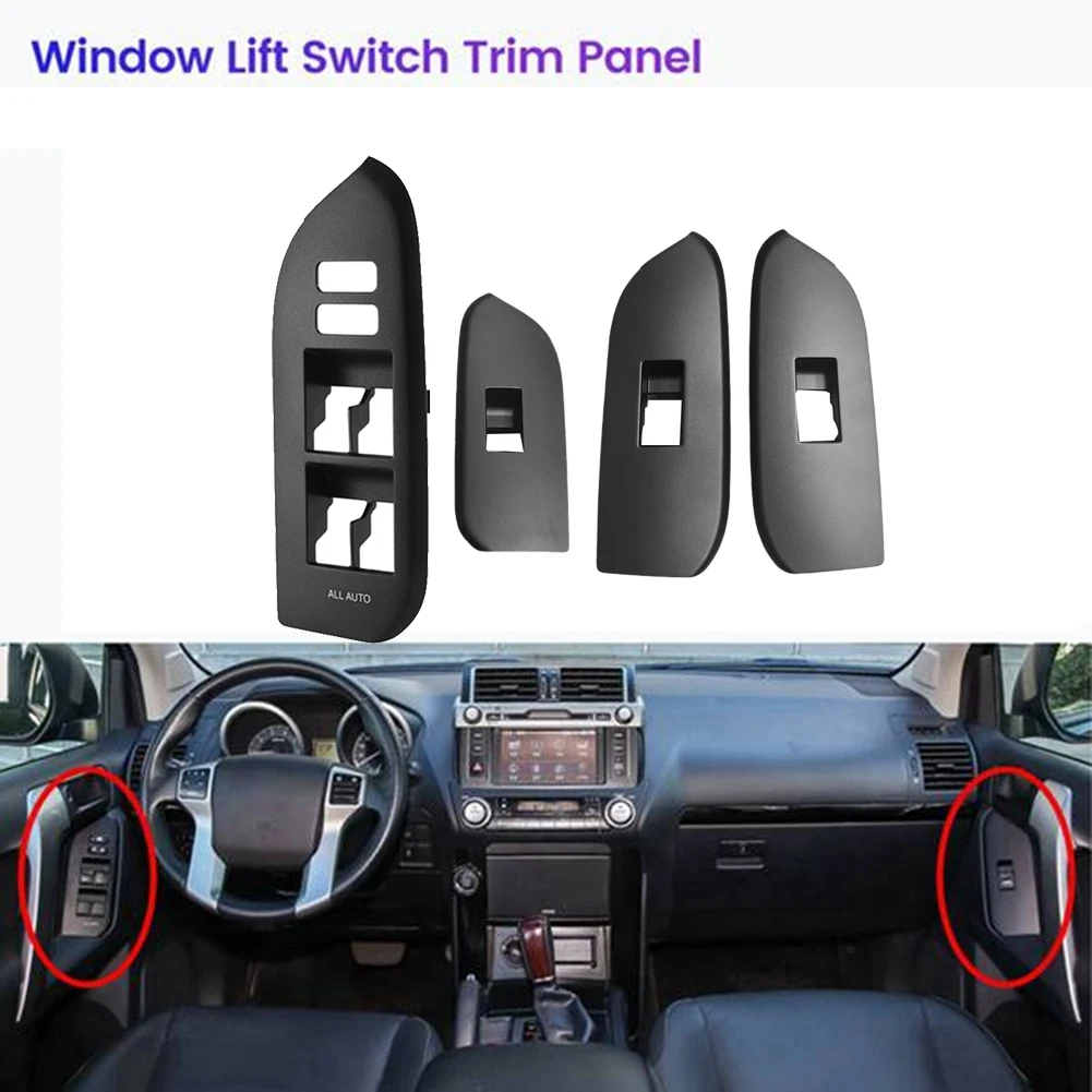 Car Rear Right Window Lock Glass Lift Switch Trim Panel Cover 74232-60600-C0 for Prado LC150 2010-2019 LHD