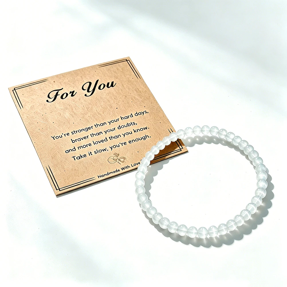 Pulseira de Pedra Olho de Gato Mini 4mm Multicolorida Minimalista com Contas Lisas, Bracelete Elástico para Mulheres e Homens, Presente para Casais