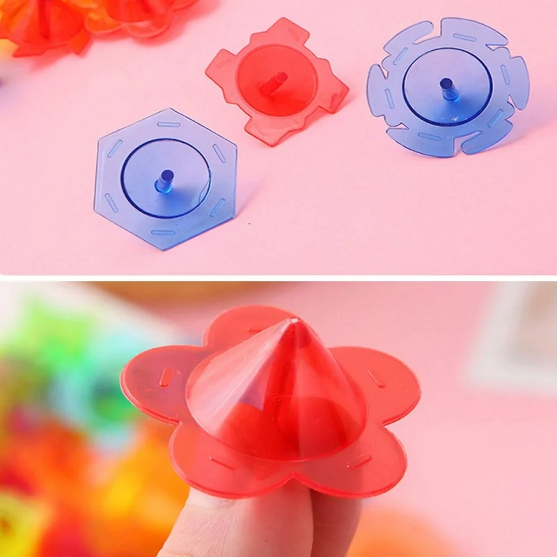 50 Stück buntes transparentes Mini-Gyro-Spielzeug, geeignet für Kinder, Party, Geburtstag, Pinata-Füller, Klassenzimmer, Kindergarten, Preis-Geschenkpaket – Detail 5