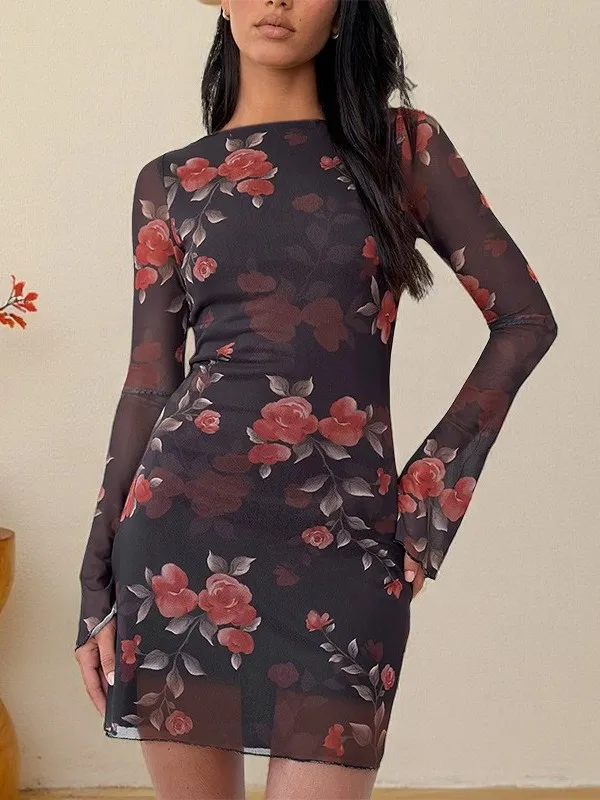 

Sexy Me Wrapped Bodycon ort Skirt High Waist Thiened Long Sve Women's Dr Basic Sle Ciwalk Suitable for Autumn