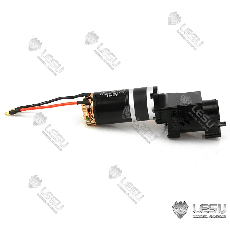 Metal LESU Gearbox Transmission 2Speed 27T Motor for DIY RC TAMIYA 1/14 Tractor Truck Dumper DIY MAN Benz Scania Model