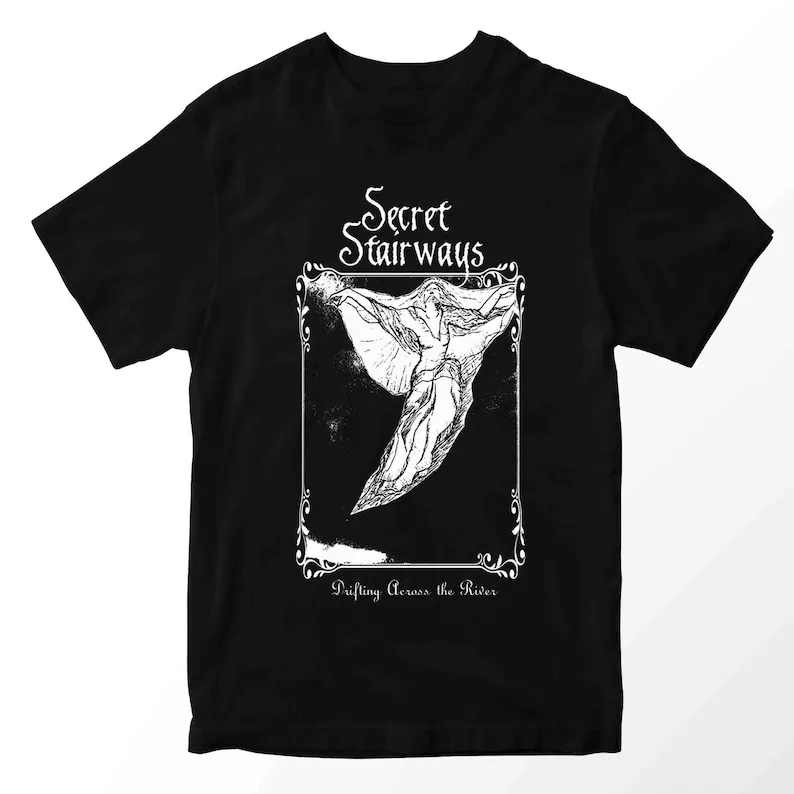 Secret Stairways Tshirt Cotton Tees Short Sleeve T Shirt O-Neck Clothing Summer