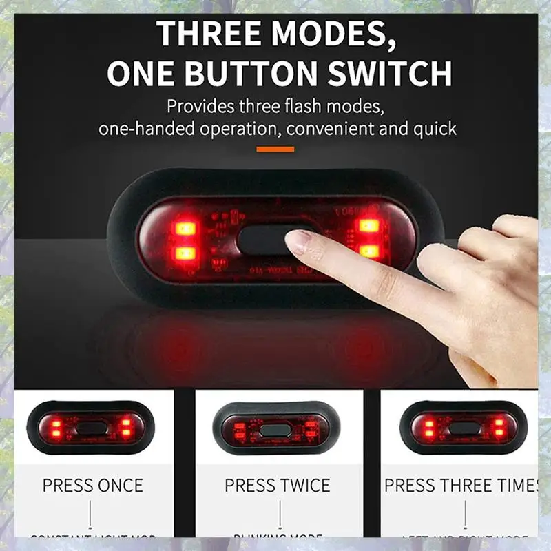 2x luz led para capacete, luz de freio para capacete de motocicleta, recarregável, luz de advertência de segurança vermelha traseira para andar de noite