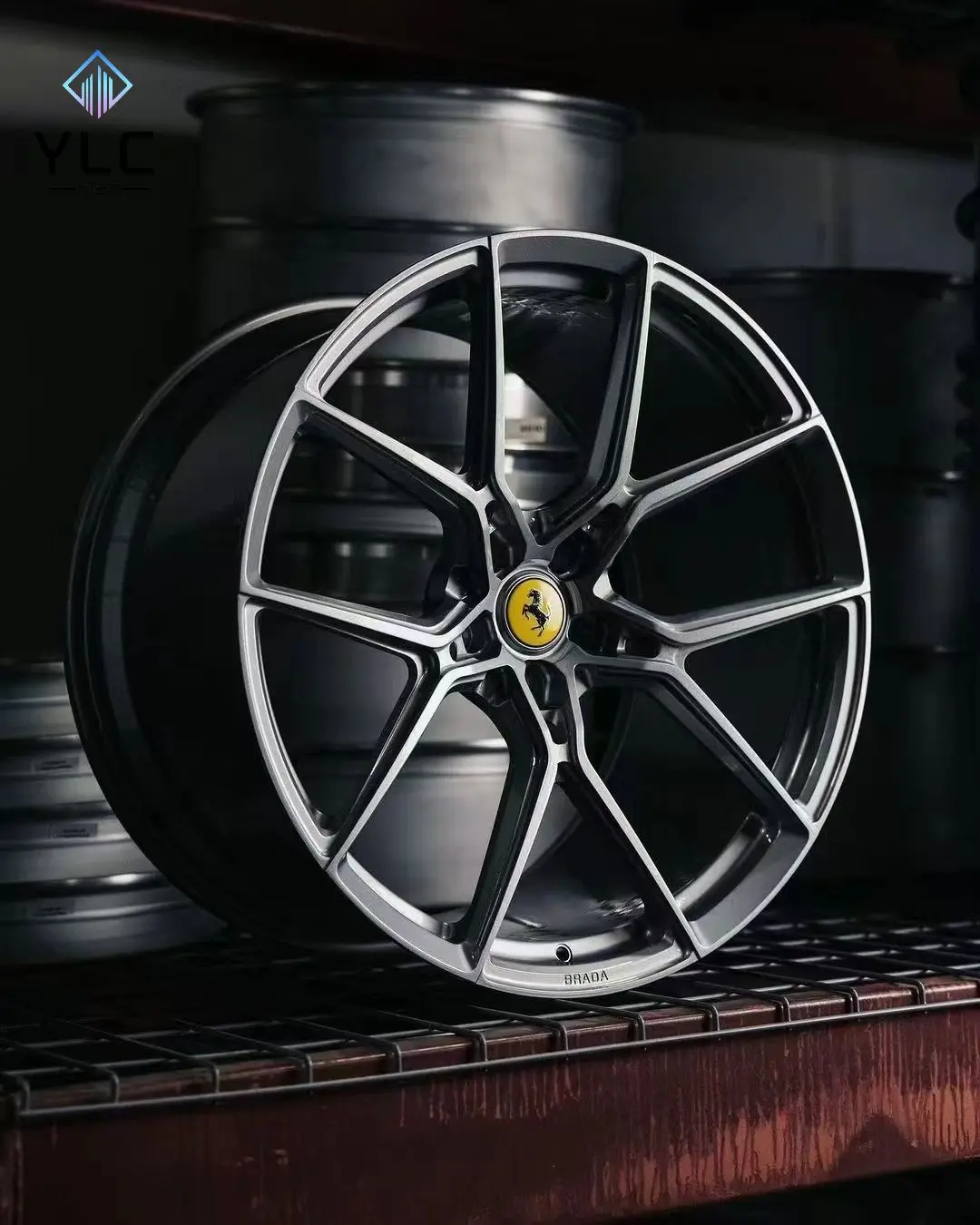 YLC personalizado de alta qualidade liga de alumínio rodas de carro jantes 18 19 cubo de roda forjado de 20 polegadas