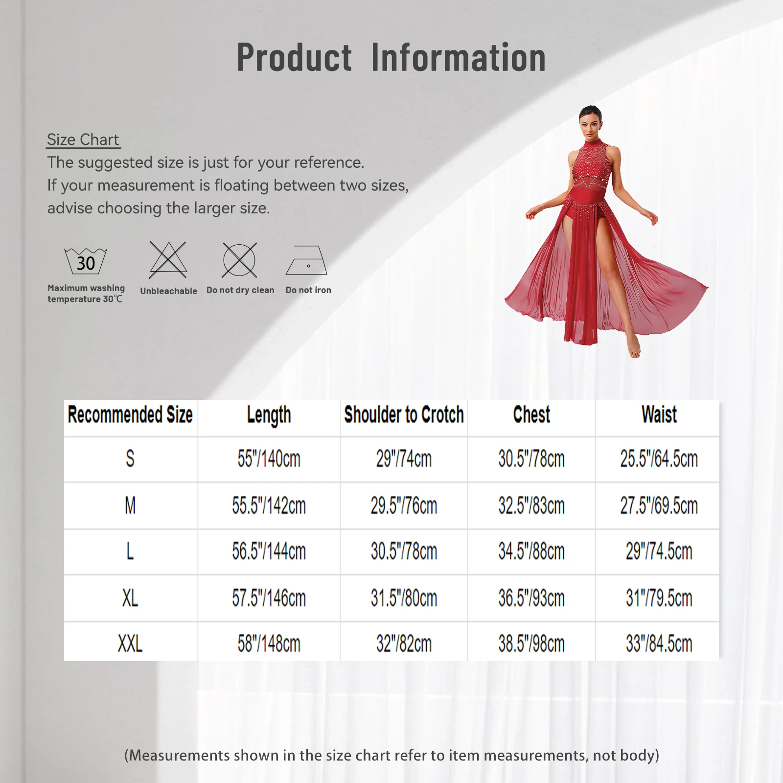 Vestido lírico feminino brilhante strass sem mangas pura malha emenda fenda bainha maxi vestido ginástica moderna dança collant vestido