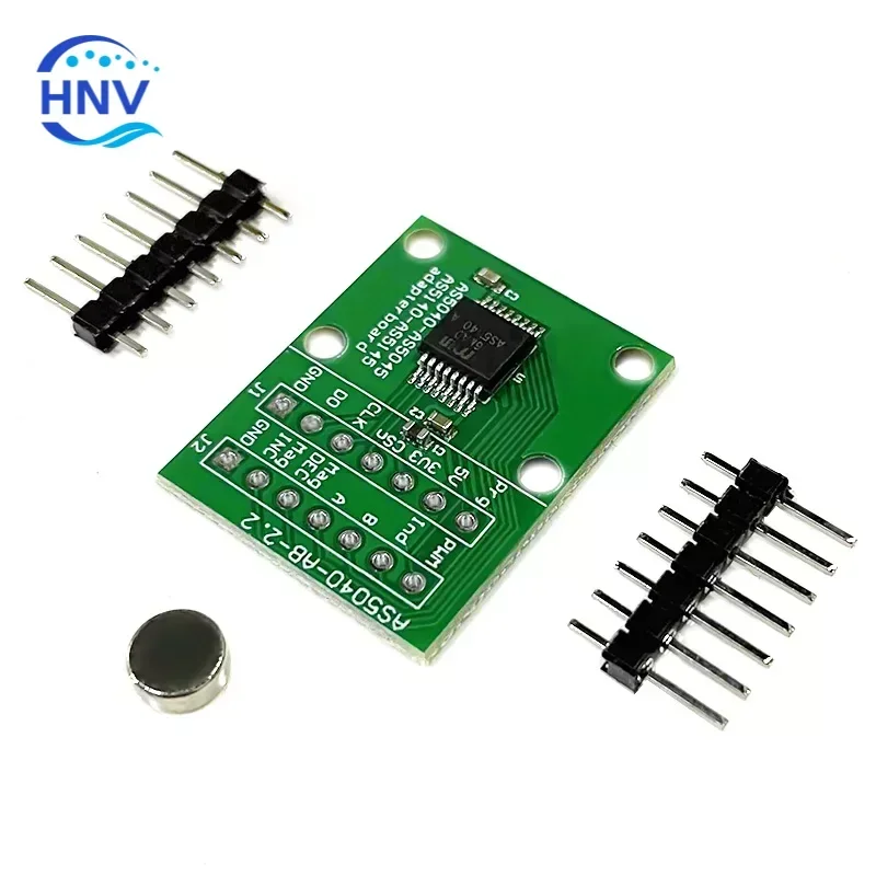 Programmable magnetic rotary encoder AS5040 sensor module feeding magnet