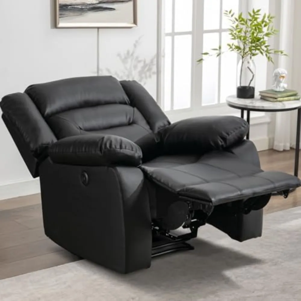 طقم أريكة كرسي كرسي من الجلد الصناعي مكون من 3 مقاعد، طقم أريكة كرسي أريكة كهربائي للاستلقاء، (كرسي + أرائك)